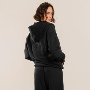 Hoodie A Negro Espalda